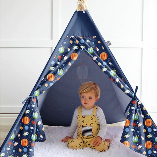 Teepee tent kids printed - tent,
