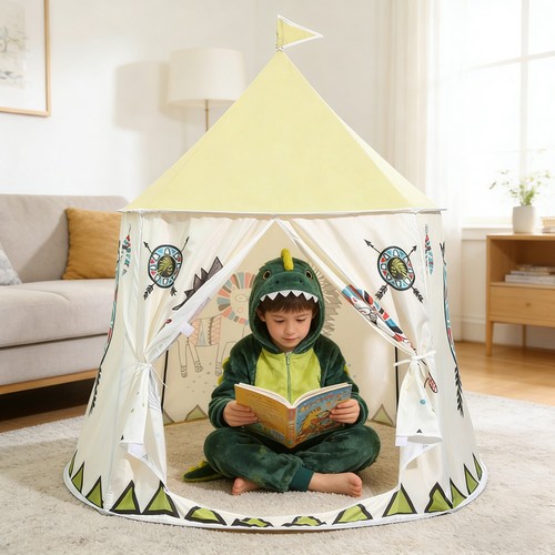 Large canvas kids teepee star - canvas,