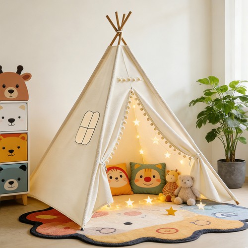 160cm large canvas kids - kids, teepee