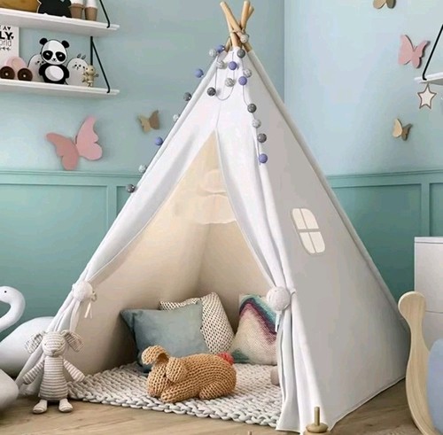 Canvas kids teepee star wood - kids,