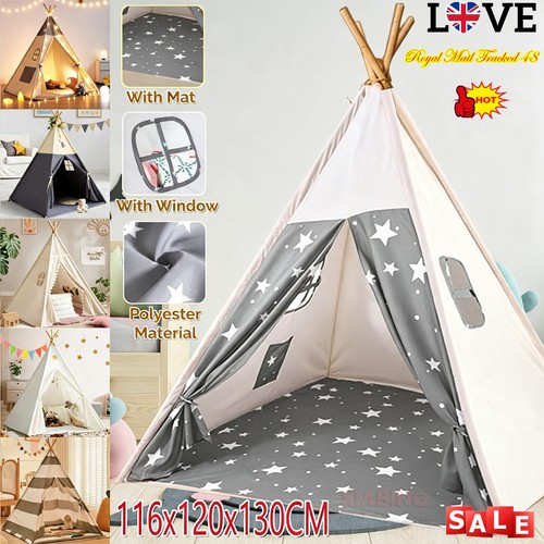 Large canvas kids teepee - large,