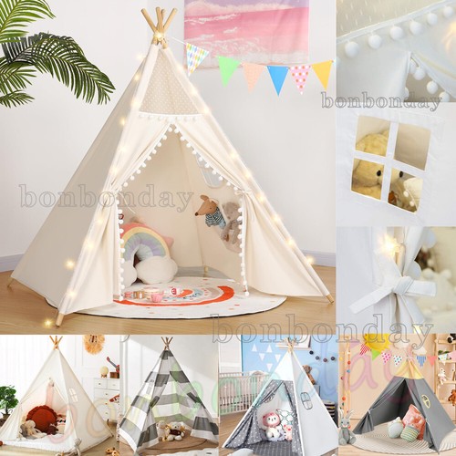 Large kid tent canvas teepee - large,