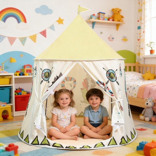 Large canvas kids teepee star - canvas,