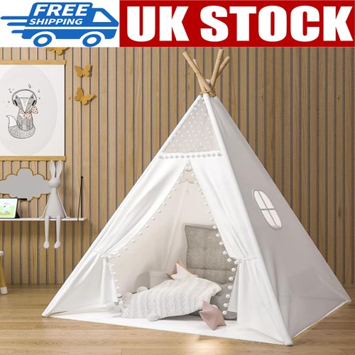 Kid teepee tent white 160cm - kid,
