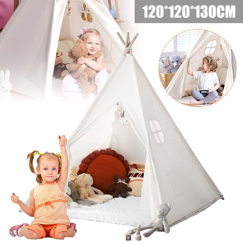 160cm kids canvas teepee - 160cm, tent
