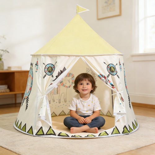 123cm large canvas kids teepee - kids,