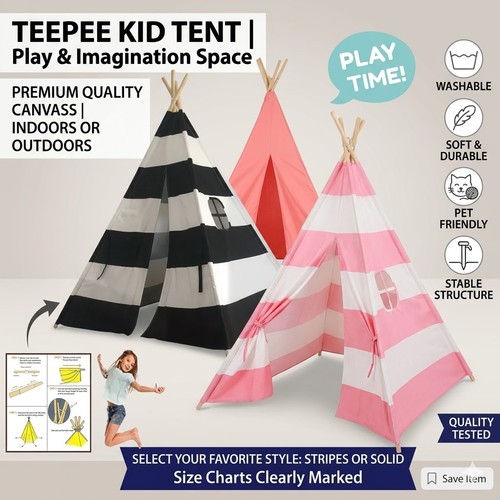 Kids teepee tent cotton - teepee, canvas