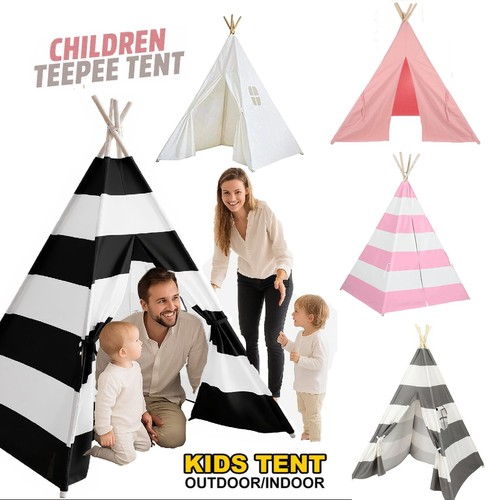 Kids teepee tent large canvas - teepee,