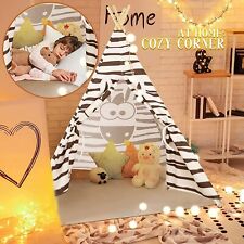 With Plush Mat-Teepee Tent for