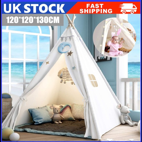 160cm large canvas kids teepee - 160cm,