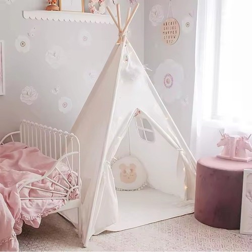 Large canvas kids teepee star - large,