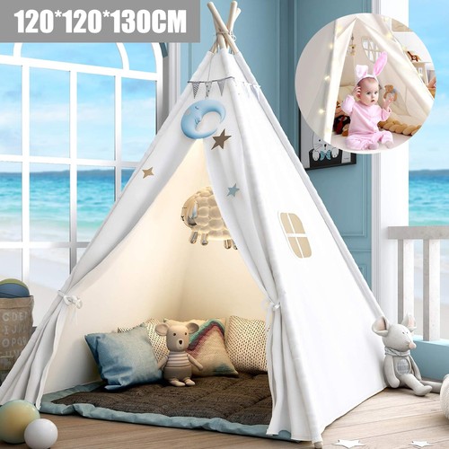 160cm large canvas kids teepee - large,