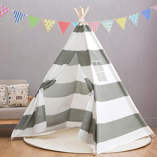 Kids large canvas indian tent - large,